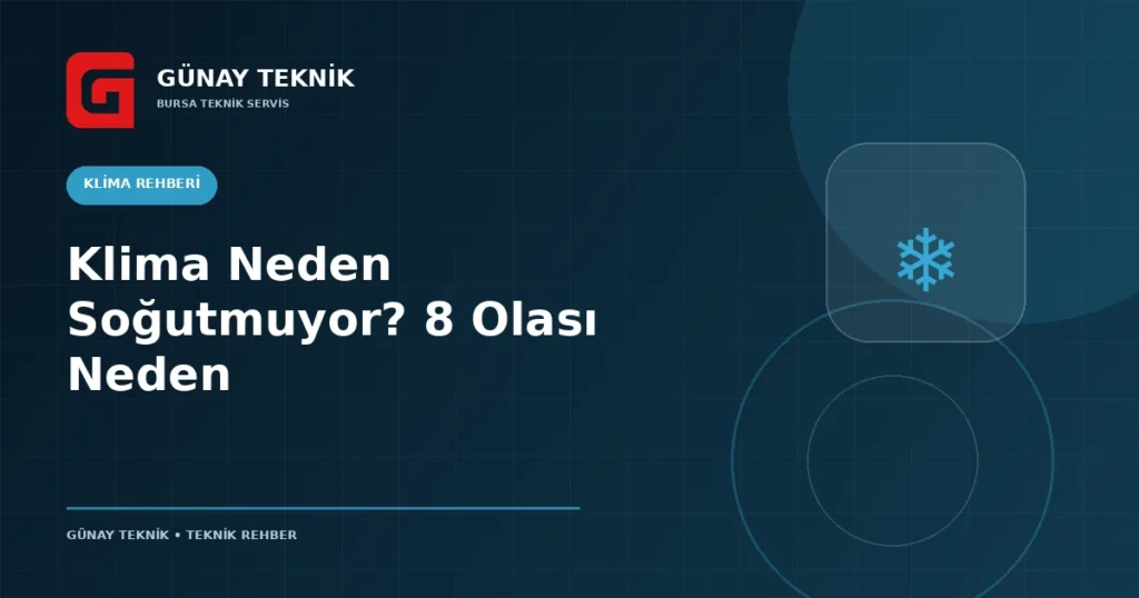 Klima Neden Soğutmuyor? 8 Olası Neden