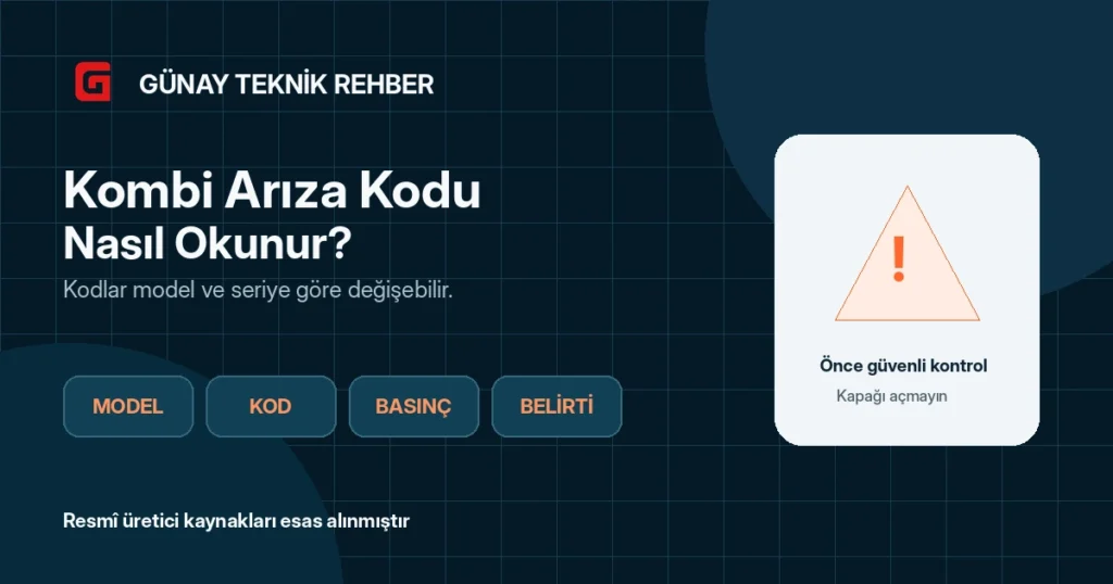 Kombi Arıza Kodu Nasıl Okunur? Model ve Güvenlik Rehberi